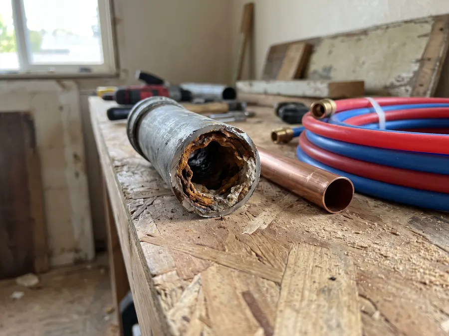 Plumbing in Pittsburg, Old pipe, new pipe, and everything between